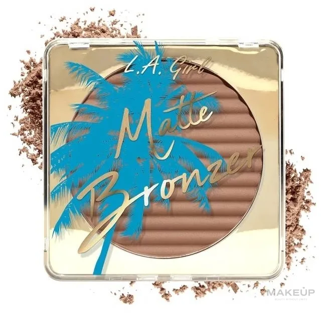 Бронзер для лица L.A. Girl Matte Bronzer матовый, для лица и тела, 15 г, оттенок GBL414 - Lost In The Paradise