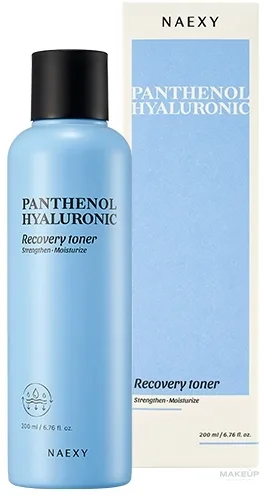Увлажняющий тоник для лица Naexy Panthenol Hyaluronic Recovery Toner с пантенолом и гиалуроновой кислотой, 200 мл