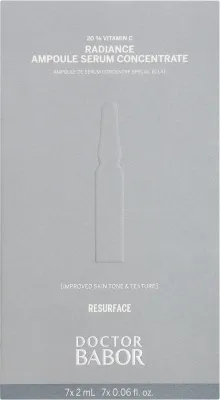 Babor Doctor Babor Resurface Radiance Ampoule Serum Concentrate сыворотка-концентрат для лица в ампулах с витамином C, для сияния кожи 7 x 2 мл
