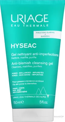Очищающий гель для проблемной кожи Uriage Hyseac Anti-blemish Cleansing Gel, 150 мл