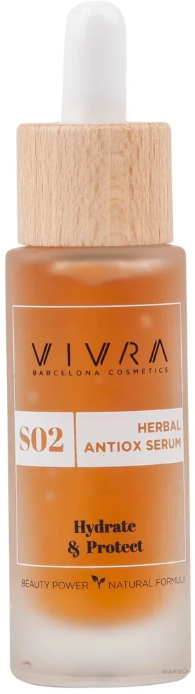 Сыворотка для лица Vivra Herbal Antiox увлажняющая с антиоксидантами 30 мл