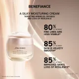 Shiseido Benefiance Wrinkle Smoothing Cream Enriched крем для лица против морщин для сухой кожи, дневной и ночной 50 мл — фото 5