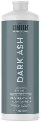 Автозагар-спрей для тела MineTan Dark Ash Pro Spray Mist для холодного тёмно-коричневого загара, 1000 мл