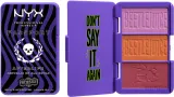 Палетка румян NYX Professional Makeup Beetlejuice Passport Afterlife Republic Of All Souls Cheek Palette, три оттенка, лимитированный выпуск — фото 2