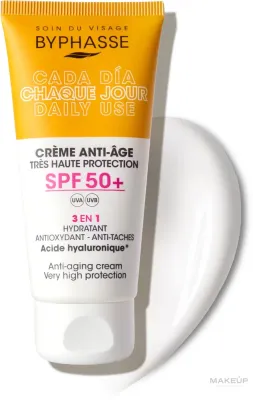 Крем для лица Byphasse Daily Use 3-в-1 против признаков возраста SPF50 50 мл