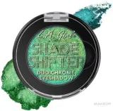 Тени для век L.A. Girl Shade Shifter Duo Chrome дуохромные, компактные, 1,2 г, оттенок GES246 - Jade — фото 1