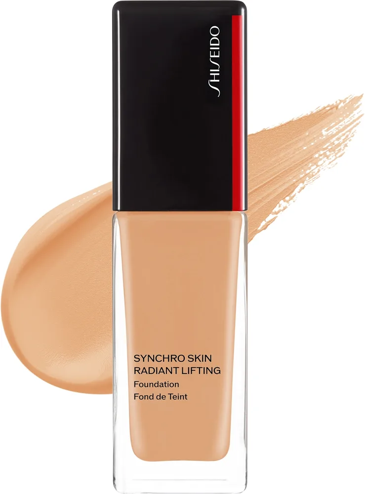Тональный флюид Shiseido Synchro Skin Radiant Lifting Foundation сияющий с эффектом лифтинга SPF 30, 30 мл, оттенок Maple