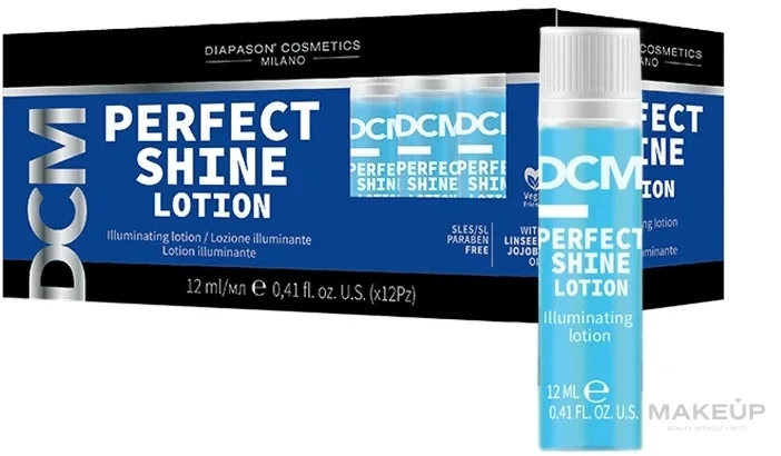 Лосьон для волос DCM Perfect Shine для блеска в ампулах 12 x 12 мл