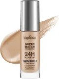 Тональный флюид Topface Super Match 24H Foundation кроющий стойкий, 30 мл, оттенок 008 - Biscuit — фото 1