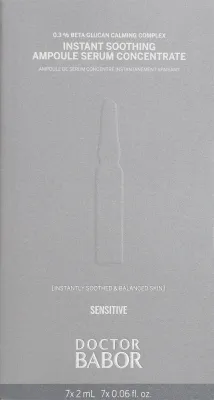 Babor Doctor Babor Instant Soothing Ampoule Serum Concentrate ампулы для лица успокаивающие 7 x 2 мл, с бета-глюканом, для чувствительной кожи