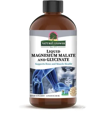 Магний глицинат и малат жидкий Nature’s Answer Liquid Magnesium Glycinate + Malate, 480 мл