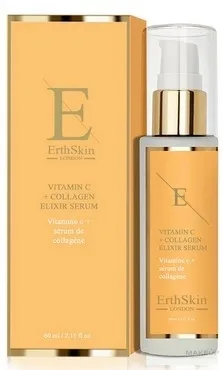 Сыворотка для лица ErthSkin London Vitamin C Collagen Elixir с коллагеном 2x60 мл