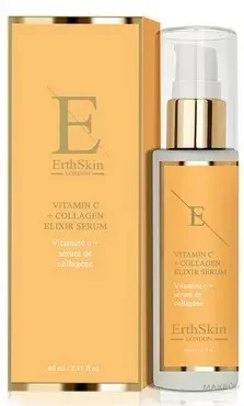 Сыворотка для лица ErthSkin London Vitamin C Collagen Elixir с коллагеном 2x60 мл