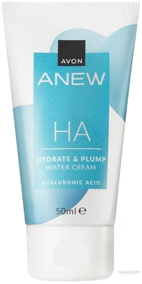 Avon Anew HA Hydrate and Plump Water Cream увлажняющий крем для лица 50 мл, с гиалуроновой кислотой для сухой кожи