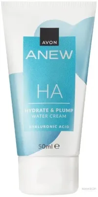 Avon Anew HA Hydrate and Plump Water Cream увлажняющий крем для лица 50 мл, с гиалуроновой кислотой для сухой кожи