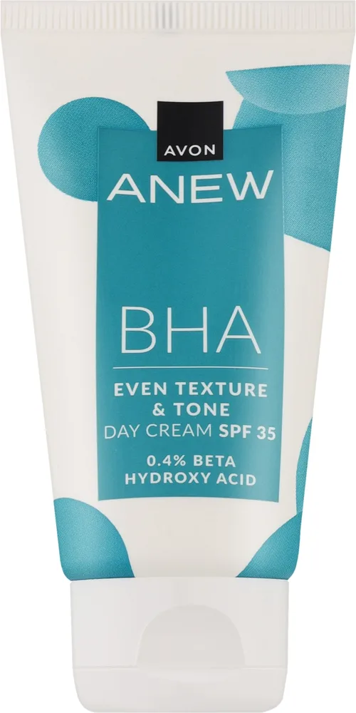 Avon Anew BHA Even Texture and Tone Day Cream крем для лица дневной разглаживающий с салициловой кислотой, против пигментных пятен, SPF 35 50 мл