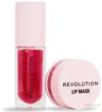 Набор для губ Makeup Revolution Cherry масло для губ и маска для губ с витамином E — фото 3