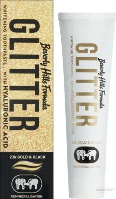 Зубная паста Beverly Hills Formula Glitter с гидроксиапатитом, с активированным углём, 100 мл
