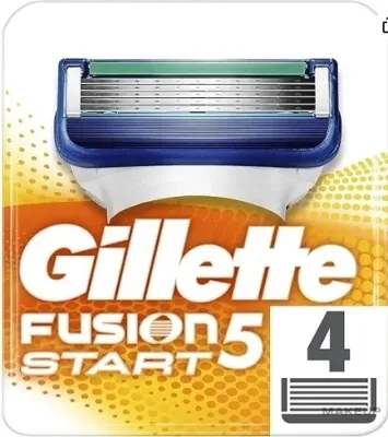 Сменные кассеты для бритья Gillette Fusion 5 Start мужские, 4 шт
