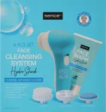 Набор Sence Face Cleansing System Hydro Shock щетка для лица аксессуары для массажа и отшелушивания 6 предметов — фото 1