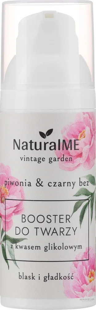 Ночной бустер для лица NaturalME Vintage Garden Peony Elderberry с гликолевой кислотой 50 мл