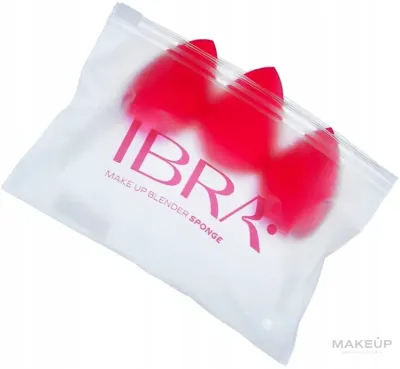 Набор спонжей для макияжа Ibra Make Up Blender Sponge Trio красный, 3 шт