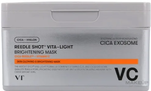 Осветляющая маска для лица с ниацинамидом и центеллой VT Cosmetics Reedle Shot Vita-Light