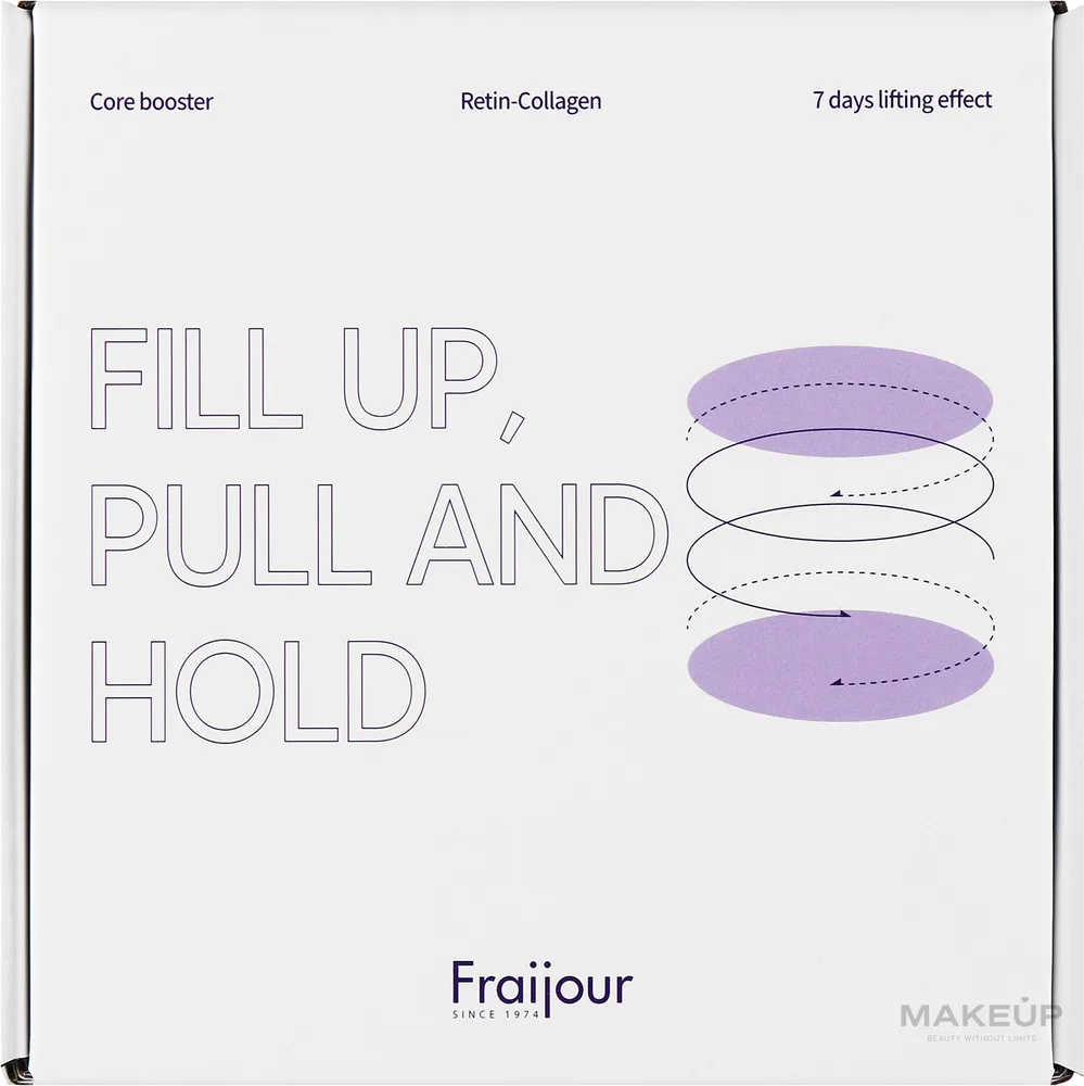 Fraijour Retin-Collagen 3D Core Gift Set подарочный набор с коллагеном и ретинолом: тонер 250 мл, крем для лица 50 мл, крем для век 2х15 мл, косметичка