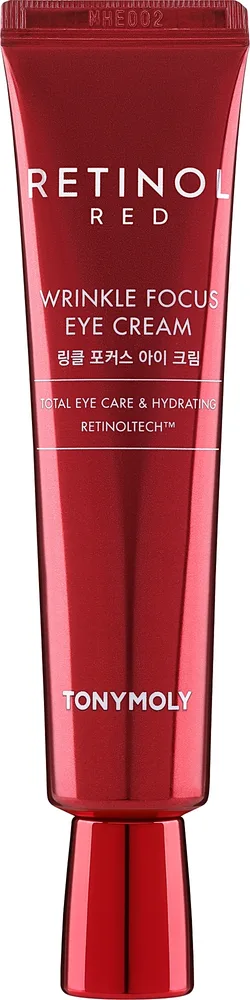 Крем для области вокруг глаз Tony Moly Red Retinol Wrinkle Focus с ретинолом ниацинамидом и центеллой для зрелой кожи 30 мл