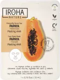 Отшелушивающая тканевая маска для лица с папайей и AHA Iroha Nature Papaya Peeling Face Sheet Mask — фото 1