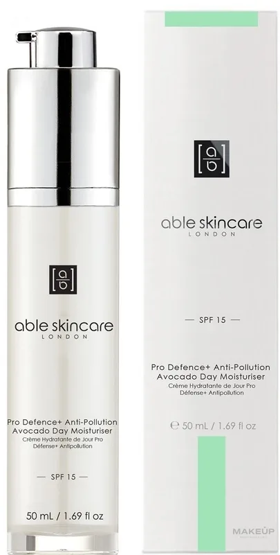Крем для лица Able Skincare City Shield+ с авокадо дневной SPF15 50 мл