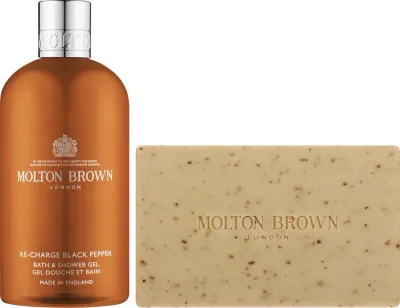 Набор Molton Brown Re-Charge Black Pepper гель для душа 300 мл и скраб для тела 250 г
