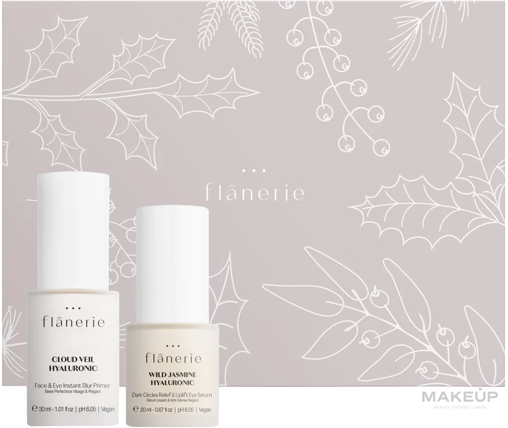 Набор для лица Flanerie Free Eye Bags сыворотка для век и праймер 20+30 мл с эфирами жожоба