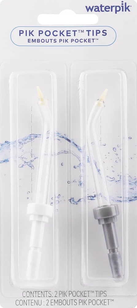 Насадка для ирригатора Waterpik PP-100E пародонтологическая, с мягким силиконовым наконечником, 2 шт