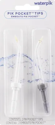 Насадка для ирригатора Waterpik PP-100E пародонтологическая, с мягким силиконовым наконечником, 2 шт