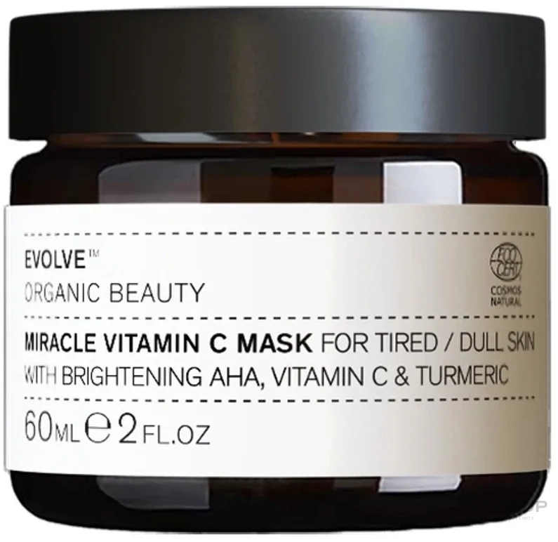 Осветляющая экспресс-маска для лица с витамином C Evolve Organic Beauty Miracle Vitamin C Mask Mist, 30 мл