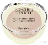 Хайлайтер для лица и тела Bell HypoAllergenic x Peachee Touch Highlighter прессованный, с перламутровыми пигментами, 6 г — фото 1