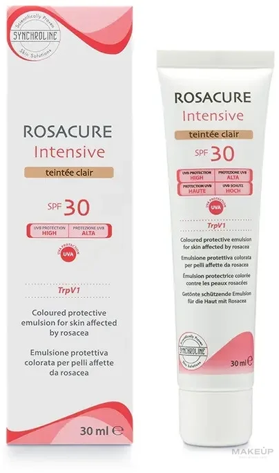 Эмульсия для лица Cantabria Labs Rosacure Intensive Cremcolor SPF30 тонирующая, солнцезащитная, 30 мл