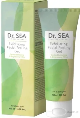 Dr Sea Dr. Sea Exfoliating Facial Peeling Gel - Отшелушивающий гель-скатка для лица Dr. Sea с гиалуроновой кислотой и микрогранулами 100 мл