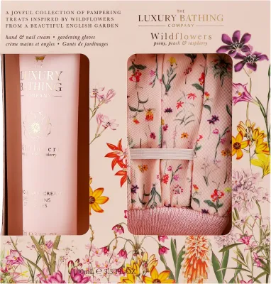 Набор для рук Grace Cole Wildflowers крем для рук и перчатки для ухода с глицерином 100 мл+2 шт