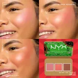 Палетка для макияжа лица NYX Professional Makeup Buttermelt Face Palette, румяна и бронзеры, лимитированный выпуск, оттенок 01 — фото 7