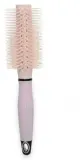 Щётка для волос IDC Institute Round Styling Brush круглая продувная для объёма при сушке феном розовая — фото 1