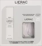Набор для век Lierac Diopti крем для ухода за зоной вокруг глаз и многоразовые патчи 15 мл+2 шт — фото 1