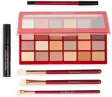 Набор Makeup Revolution Eye Maximiser Kit палетка теней 24x1.1 г праймер для век карандаш для глаз и 3 кисти — фото 2
