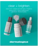 Dermalogica Clear and Brighten Kit набор для лица: микрофолиант, гель для умывания 50 мл, сыворотка 10 мл, уход для проблемной кожи — фото 1