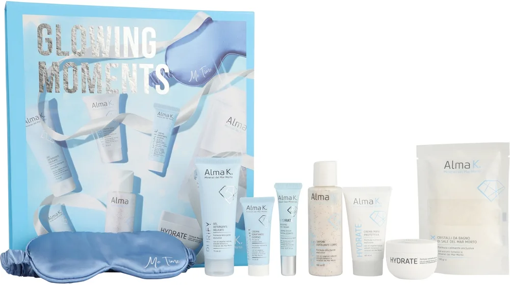 Набор для ухода за лицом и телом Alma K. Glowing Moments Kit, 8 средств