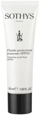 Sothys Protective Youth Fluid флюид для лица солнцезащитный антивозрастной SPF50 с ниацинамидом и скваланом, 50 мл