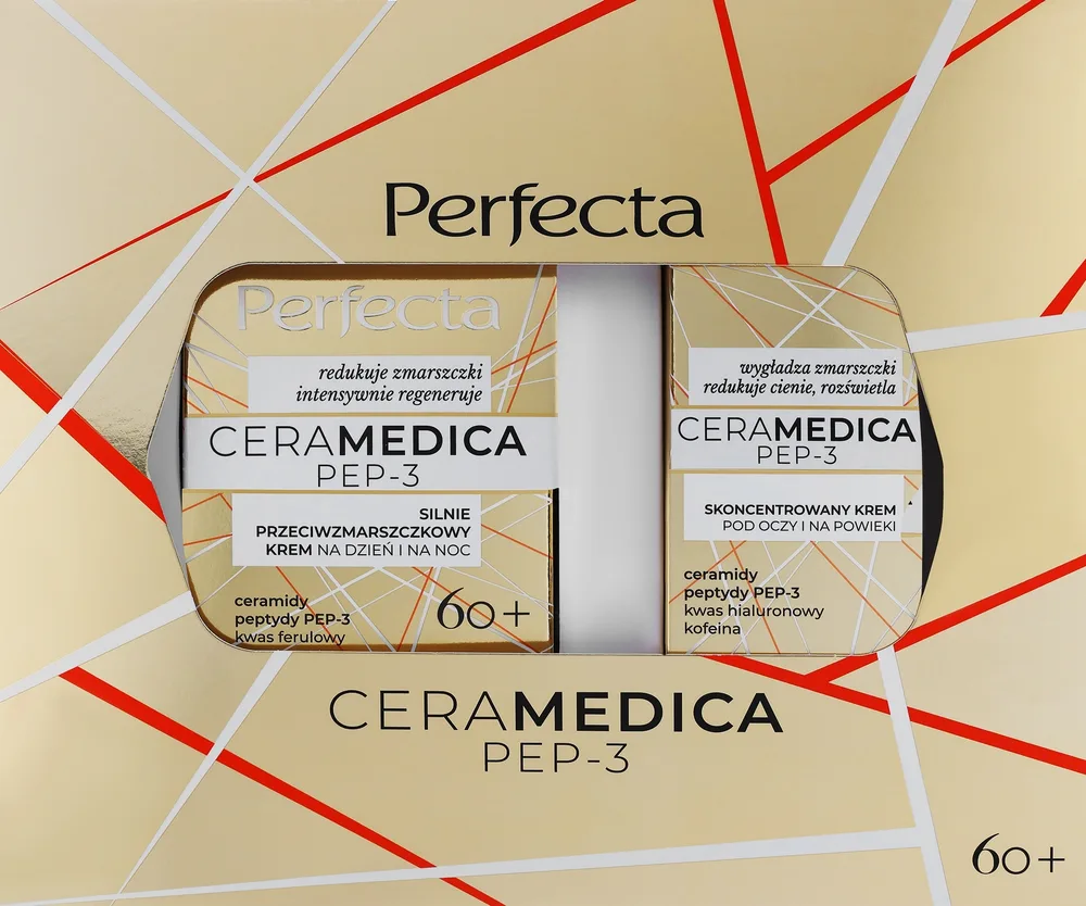 Набор для лица Perfecta Ceramedica Pep-3 крем и крем для век для зрелой кожи 50+15 мл