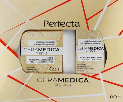 Набор для лица Perfecta Ceramedica Pep-3 крем и крем для век для зрелой кожи 50+15 мл