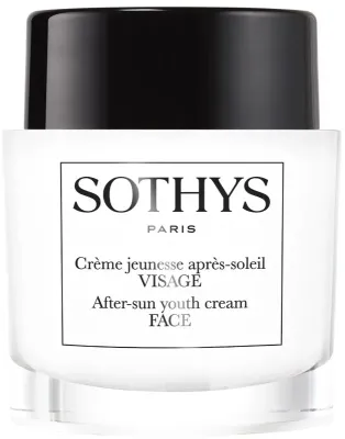 Sothys After-Sun Youth Creme крем для лица после загара 50 мл, антивозрастной уход после солнца, крем-маска для лица, шеи и декольте